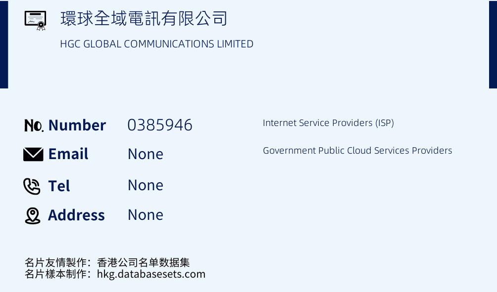 環球全域電訊有限公司 Business Card Sample