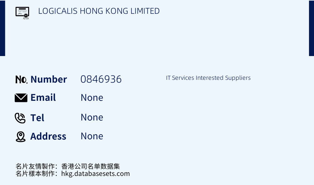LOGICALIS HONG KONG LIMITED Business Card Sample