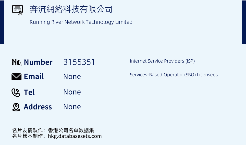 奔流網絡科技有限公司 Business Card Sample