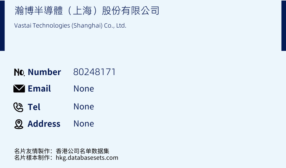 瀚博半導體（上海）股份有限公司 Business Card Sample